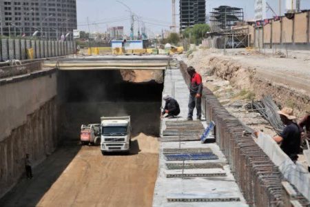 پیشرفت فیزیکی ۵۶ درصدی پروژه مسیر دسترسی بلوار فردوسی به پیامبر اعظم(ص) قم